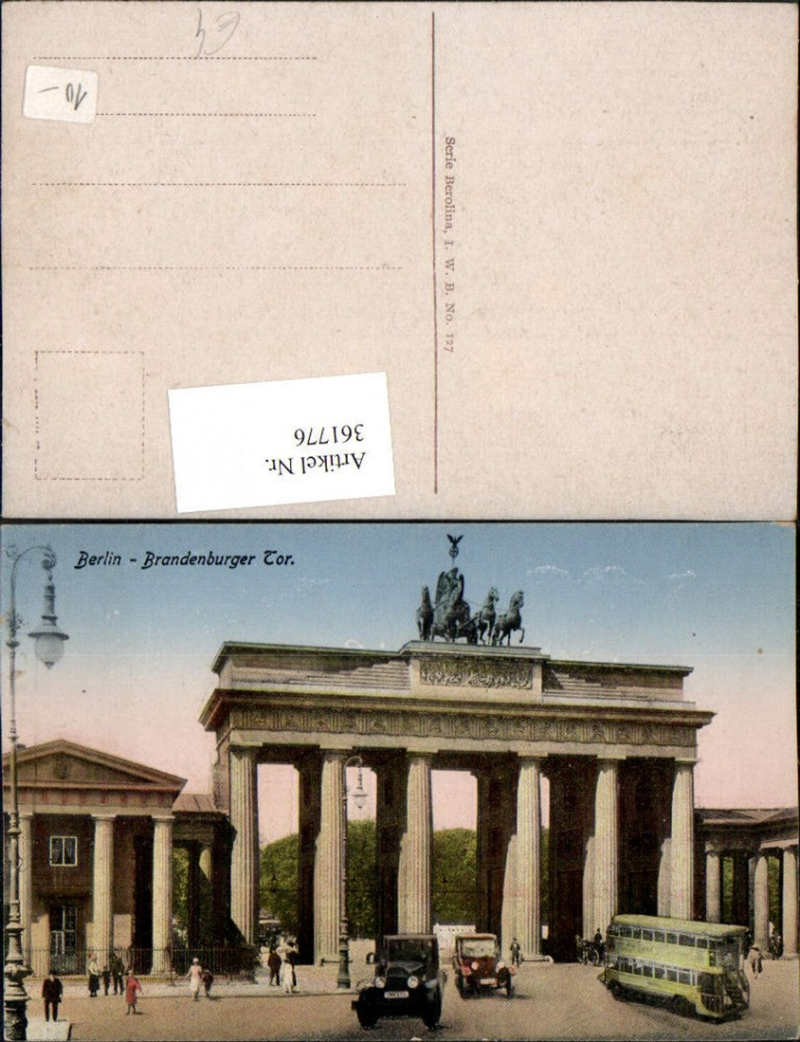 361776,Berlin Brandenburger Tor Doppeldecker Bus
