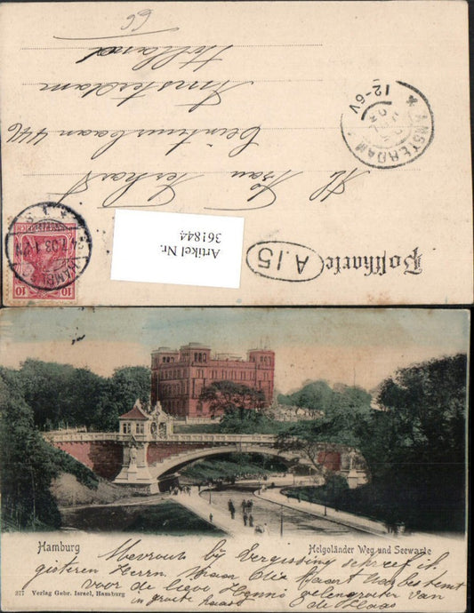 361844,Hamburg Helgoländer Weg u. Seewarte Brücke