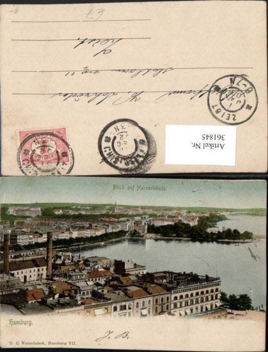 361845,Hamburg Teilansicht Blick auf Harvestehude