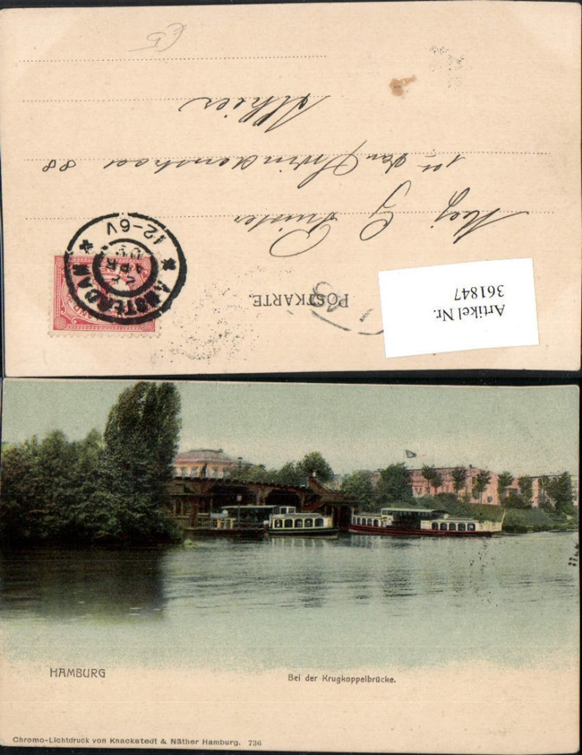 361847,Hamburg Krugkoppelbrücke Brücke Boote pub Knackstedt & Näther 736