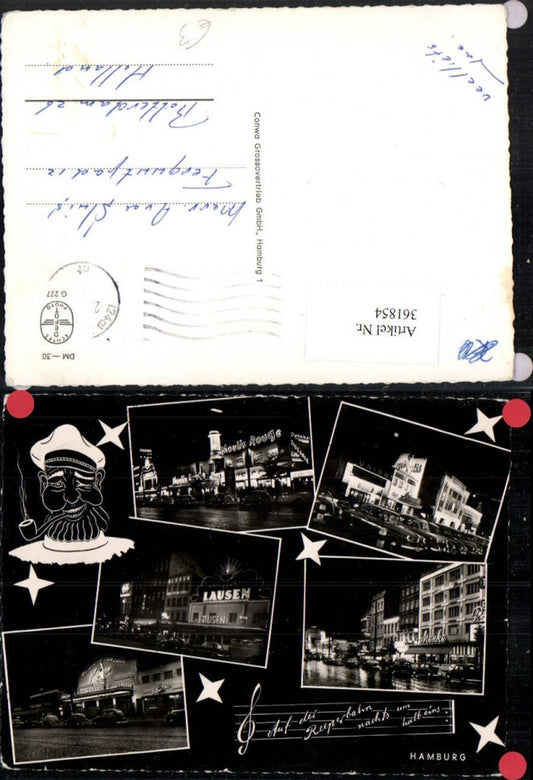 361854,Hamburg Reeperbahn Moulin Rouge Menke Lausen Cafe Keese Mehrbildkarte