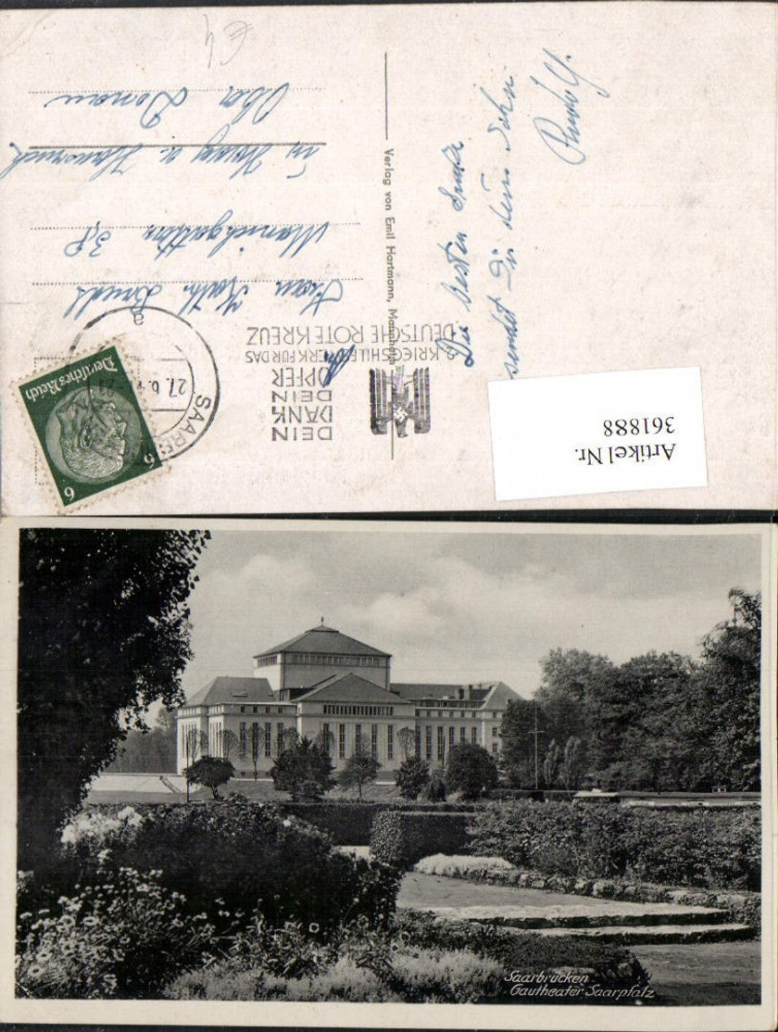 361888,Saarbrücken Gautheater Saarpfalz Gebäude