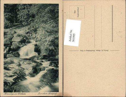 361995,Braunlage im Oberharz Der obere Bodefall Wasserfall