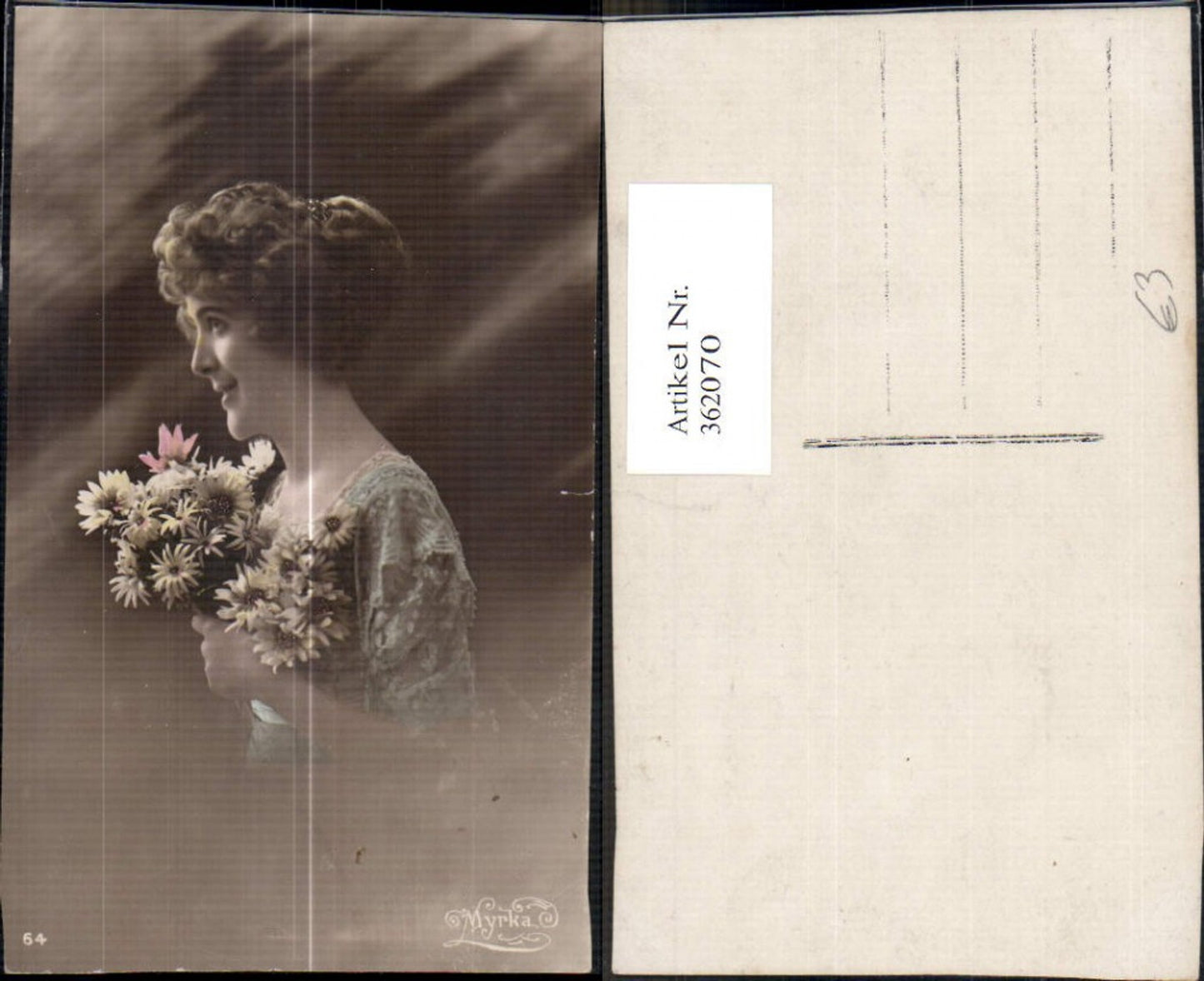 362070,Frau Blumenstrauß Margeriten Lockenkopf Myrka