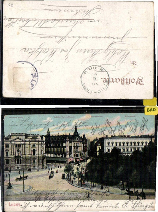 60937,Leipzig Peterstrasse Deutsche Bank Reichsbank 1910