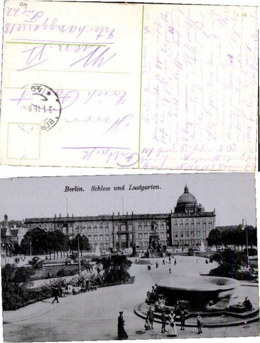 60947,Berlin Schloss Lustgarten 1915