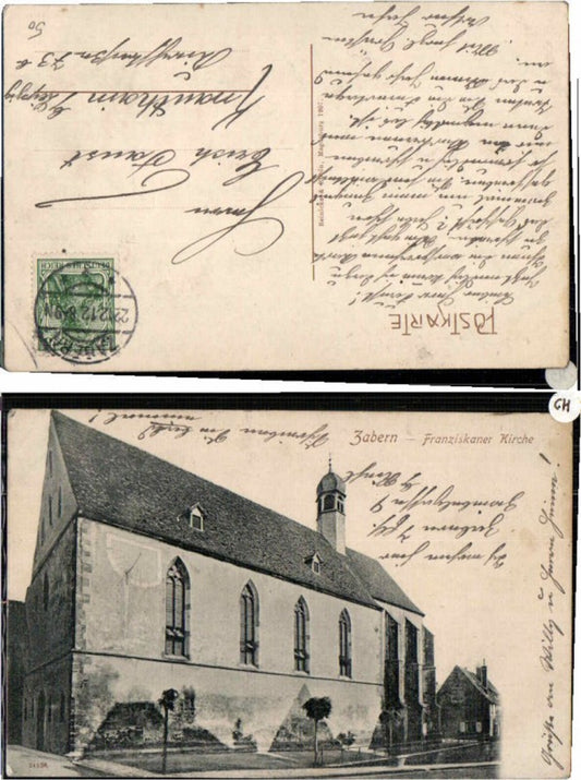 60963,Zabern Franziskaner Kirche 1912