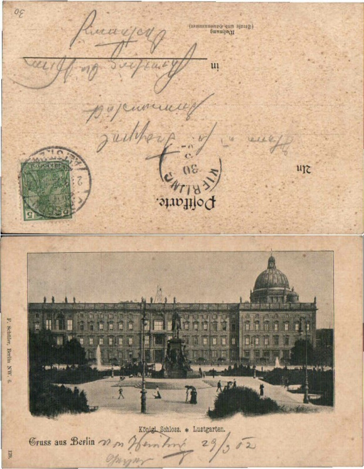 60965,Gruss aus Berlin Kgl. Schloss Lustgarten