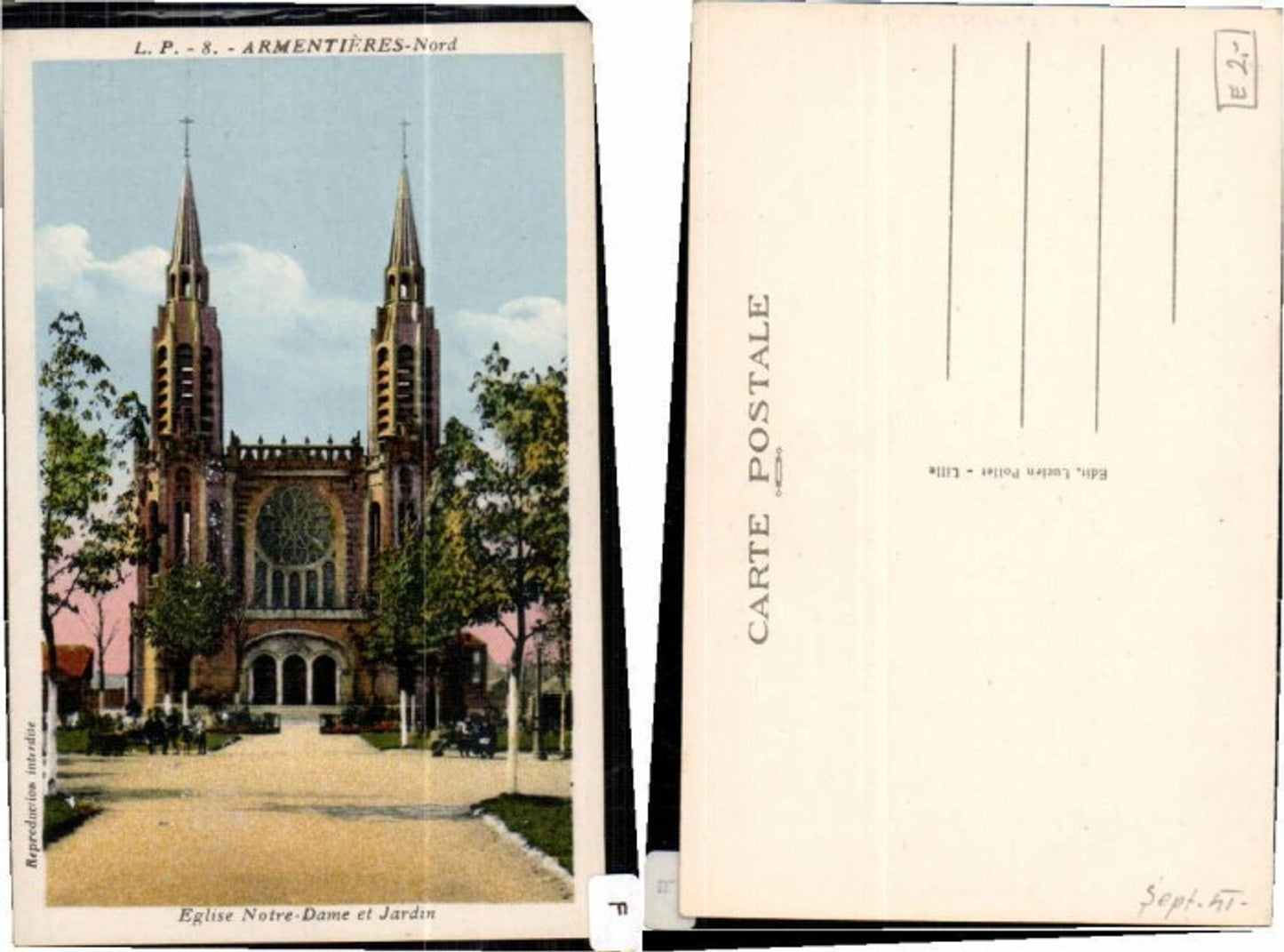 61042,Eglise Notre Dame et Jardin Armentieres