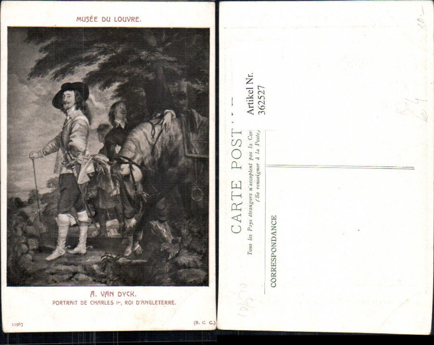362527,Künstler Ak A. van Dyck Portrait de Charles I Roi d Angleterre