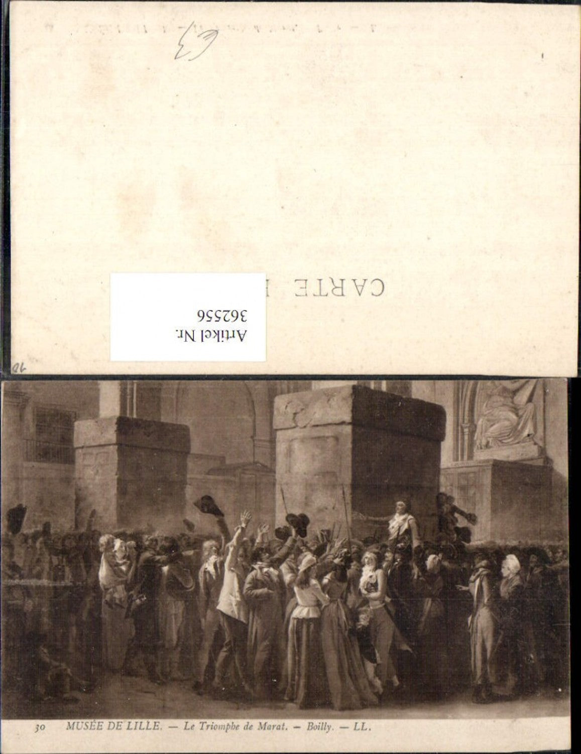 362556,Artist Postcard Boilly Le Triomphe de Marat