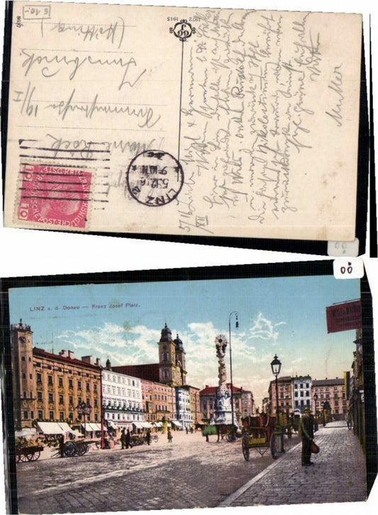 61643, Linz an der Donau, Franz Josef Platz, 1915