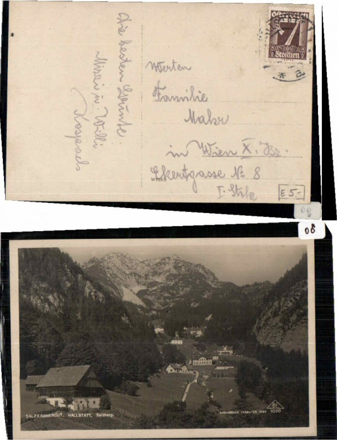 61659,PhotoAK Hallstatt Salzberg 1923