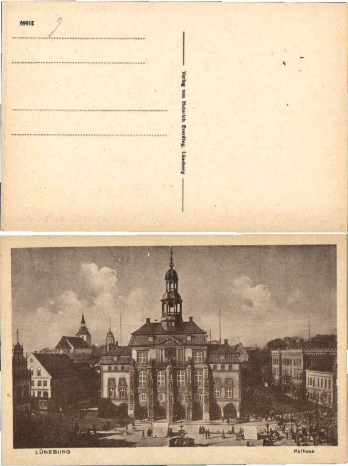 62134,Lüneburg Rathaus um 1925