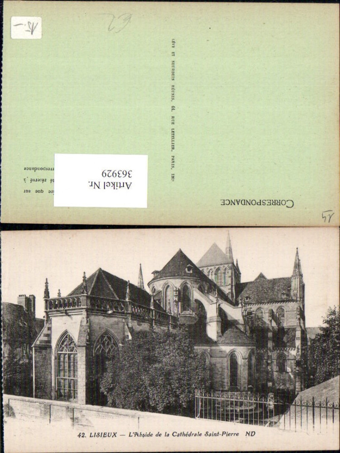 363929,Kirche Lisieux L Abside de la Cathedrale Saint-Pierre