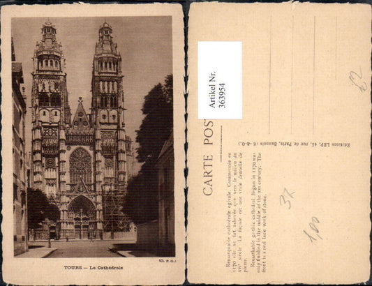 363954,Kirche Tours La Cathedrale Kathedrale