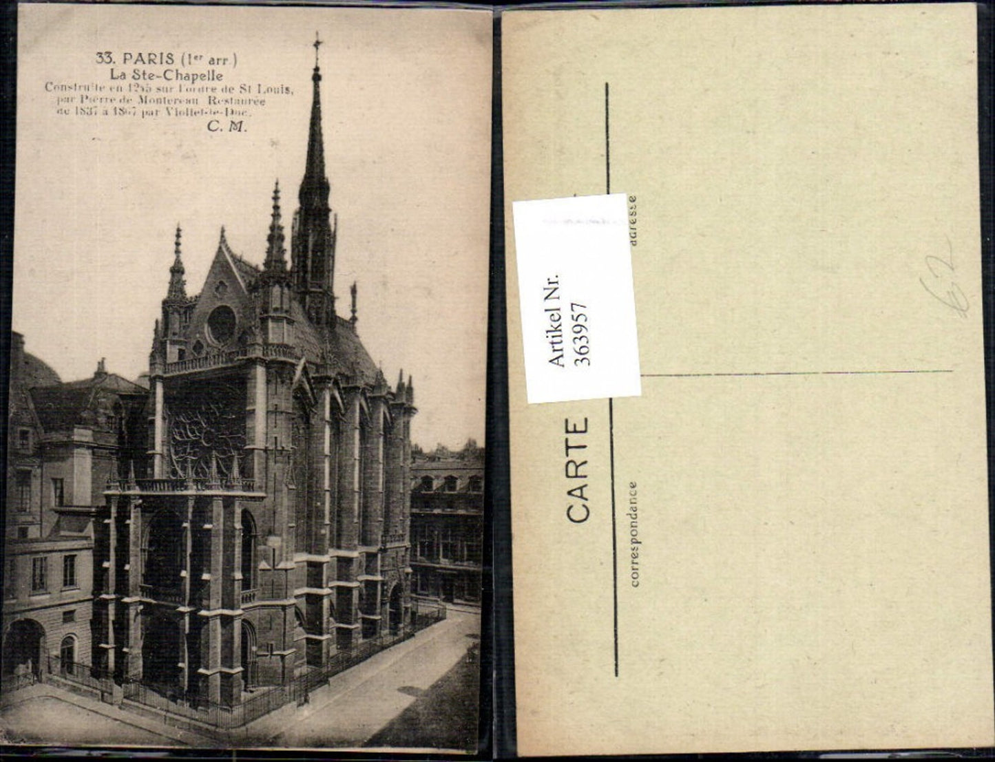 363957,Kirche Paris La Ste-Chapelle