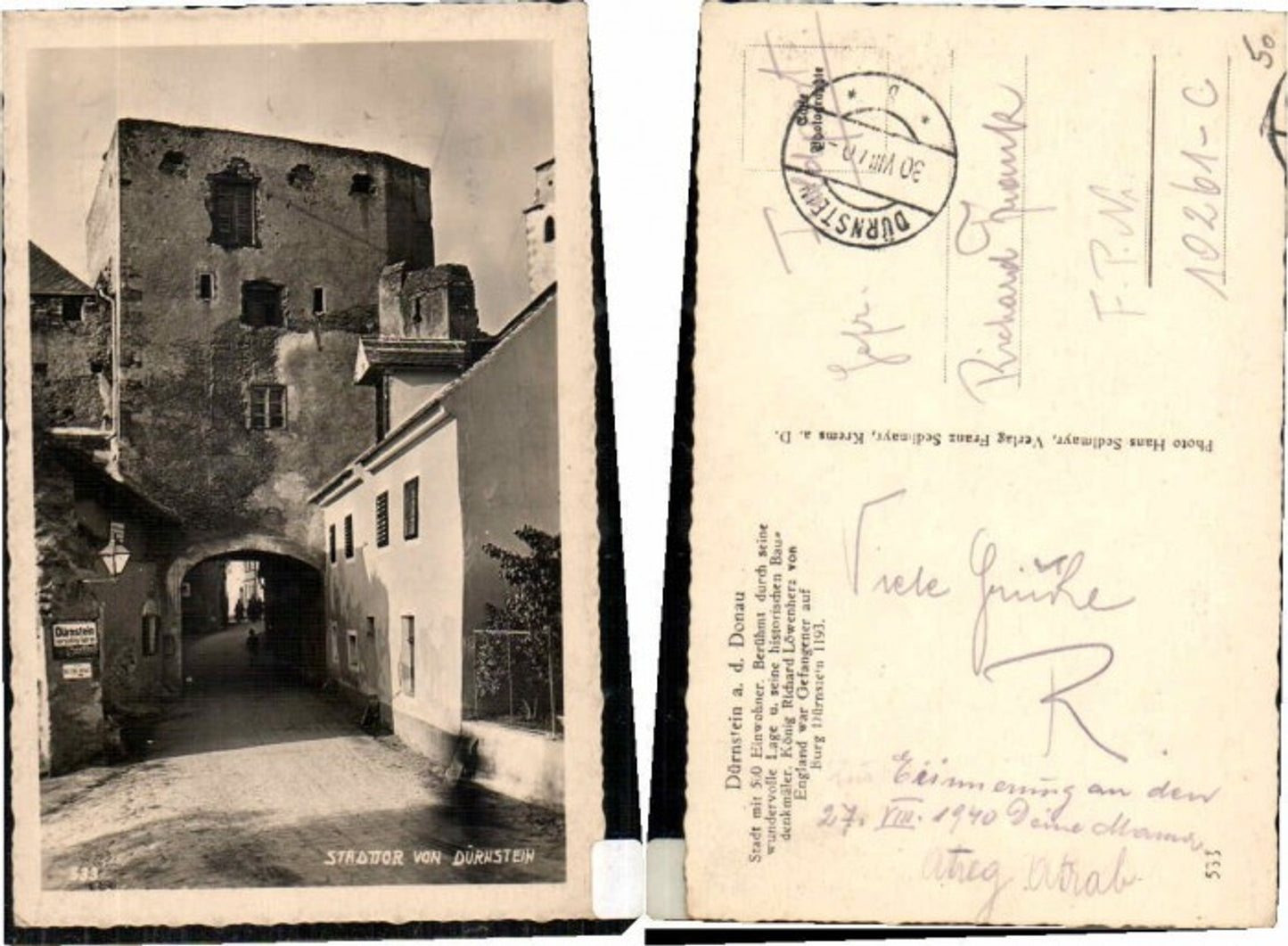 Alte Ansichtskarte – Old Postcard