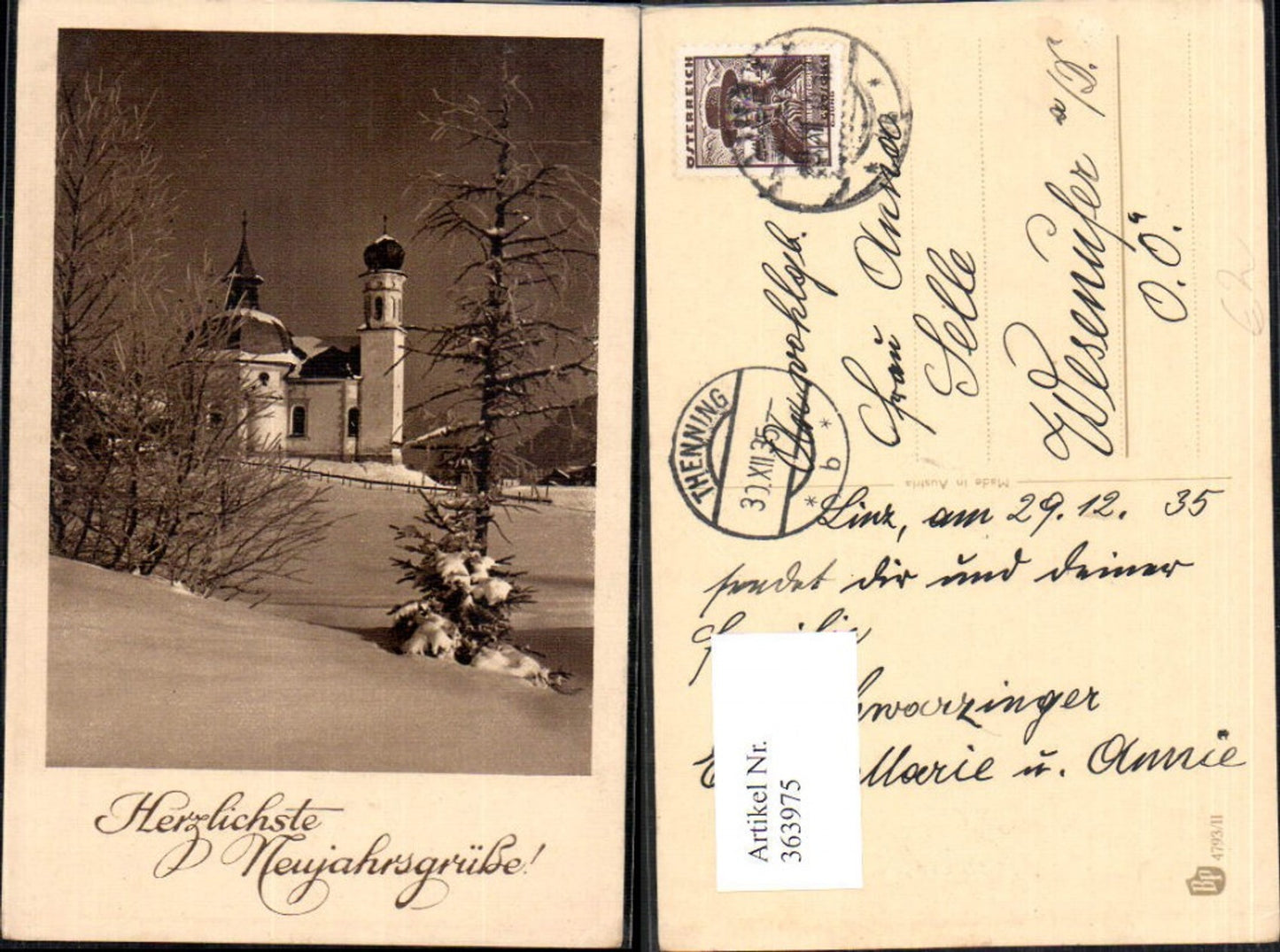 363975,Kirche Kapelle Winterlandschaft Neujahr
