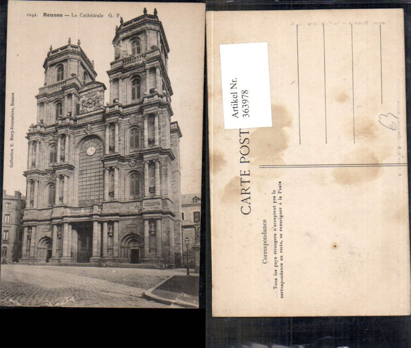 363978,Kirche Rennes La Cathedrale