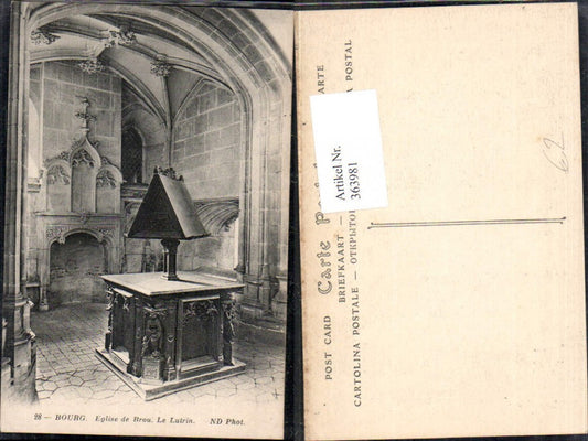 363981,Kirche Bourg Eglise de Brou Le Lutrin Innenansicht