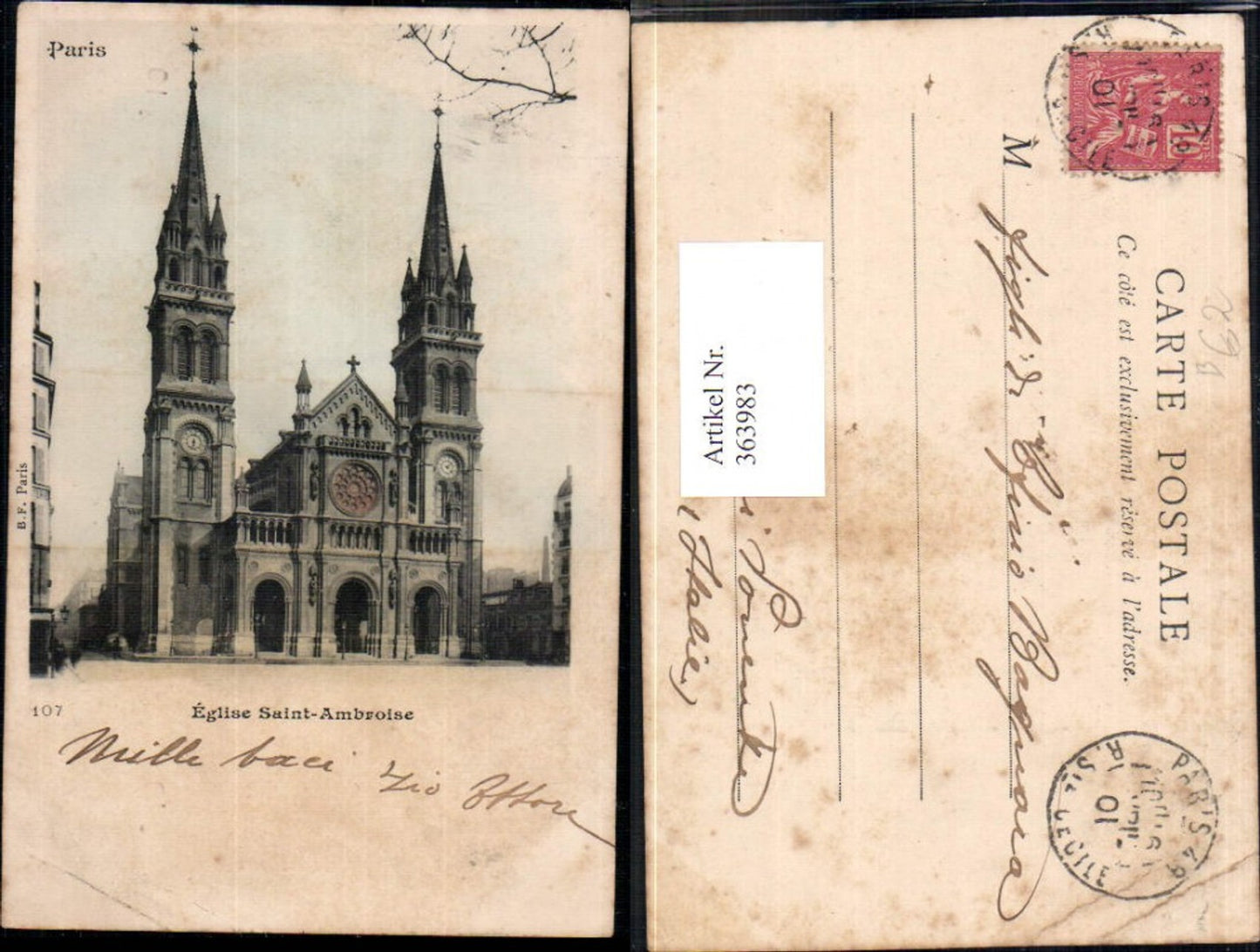 363983,Kirche Paris Eglise Saint-Ambroise