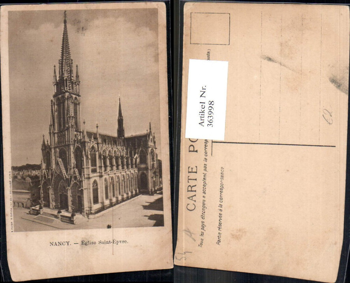 363998,Kirche Nancy Eglise Saint-Epvre