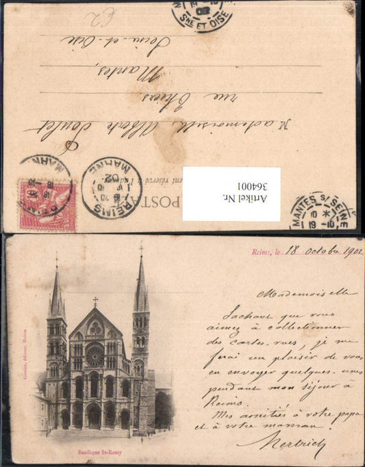 364001,Kirche Reims St Remy Basilique Basilika