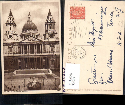 364010,Kirche London St Pauls Cathedral Kathedrale
