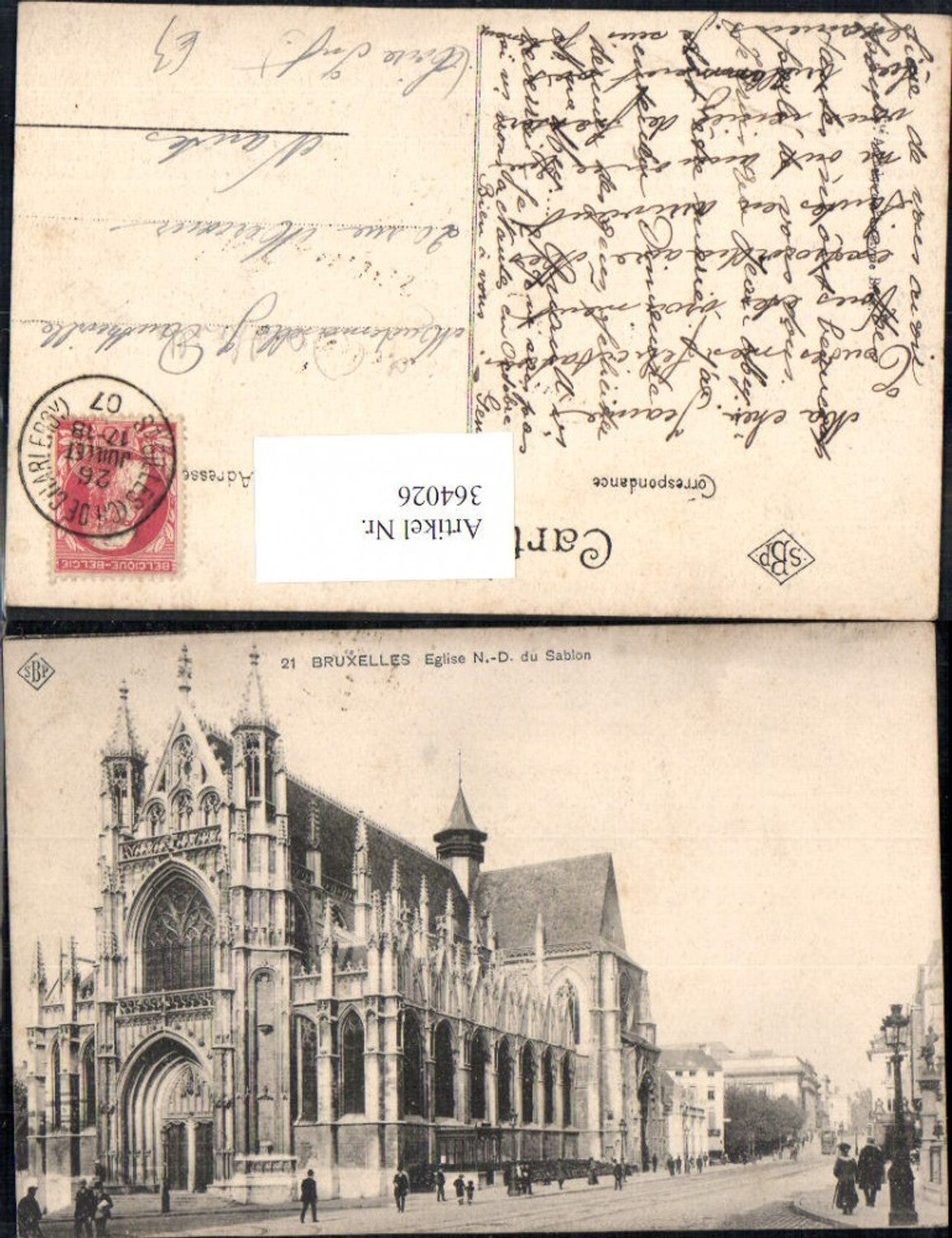 364026,Kirche Bruxelles Brüssel Eglise Notre Dame du Sablon