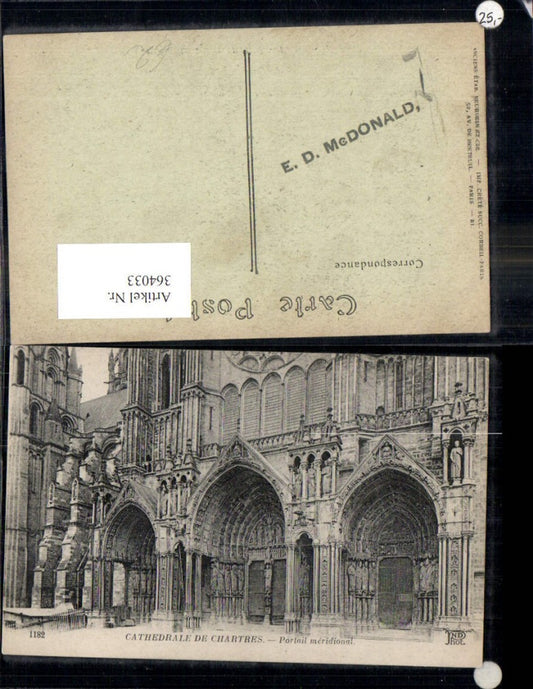 364033,Kirche Cathedrale de Chartres Portail meridional