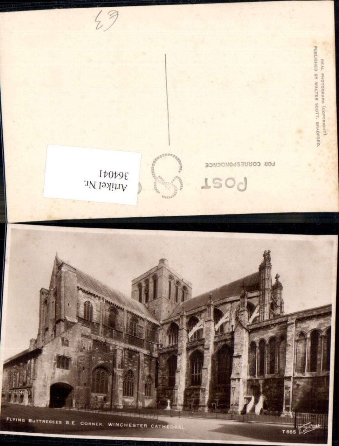 364041,Kirche Flying Buttresees S. E. Corner Winchester Cathedral