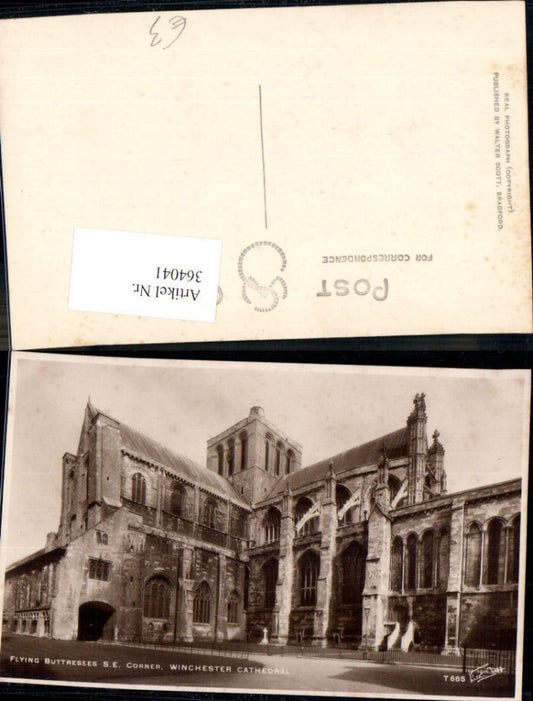 364041,Kirche Flying Buttresees S. E. Corner Winchester Cathedral