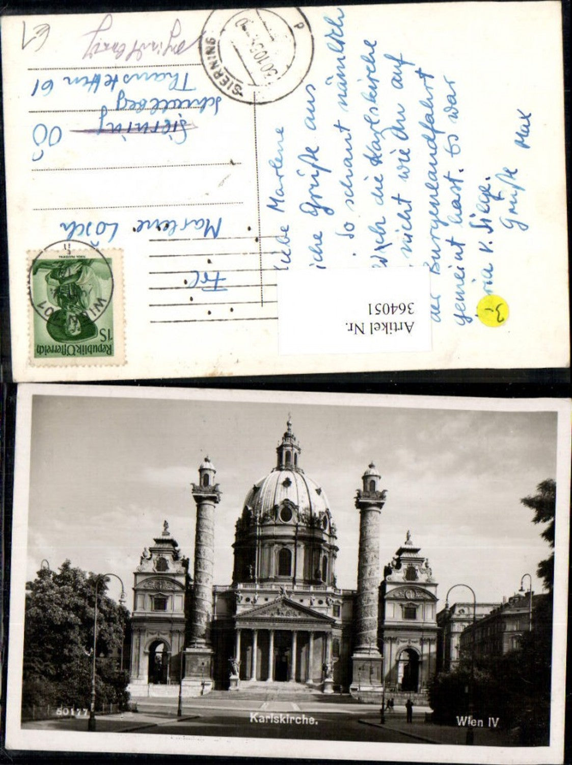 364051,Kirche Karlskirche Wien