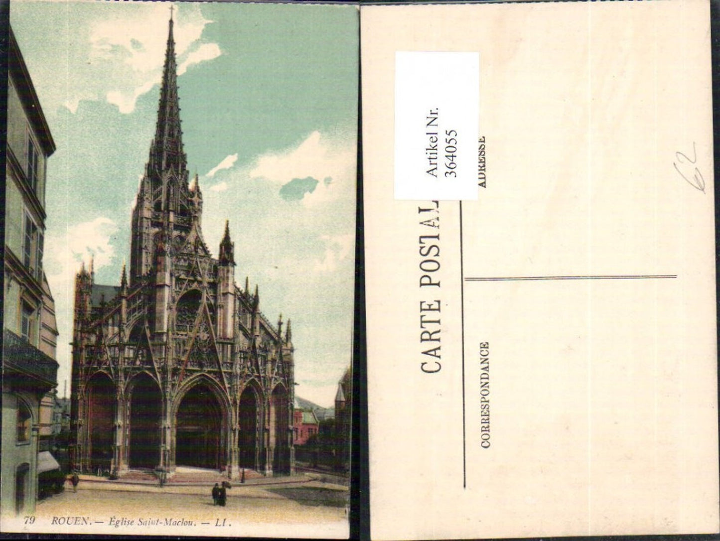 364055,Kirche Rouen Eglise Saint Maclon