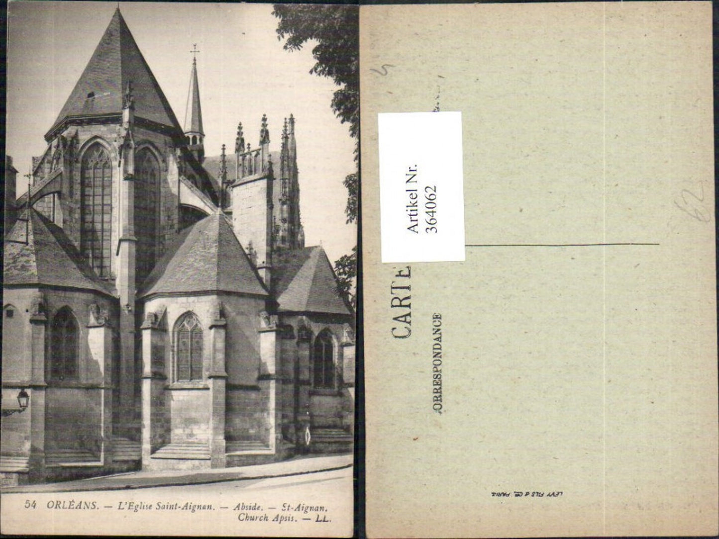 364062,Kirche Orleans L Eglise Saint-Aignan Abside