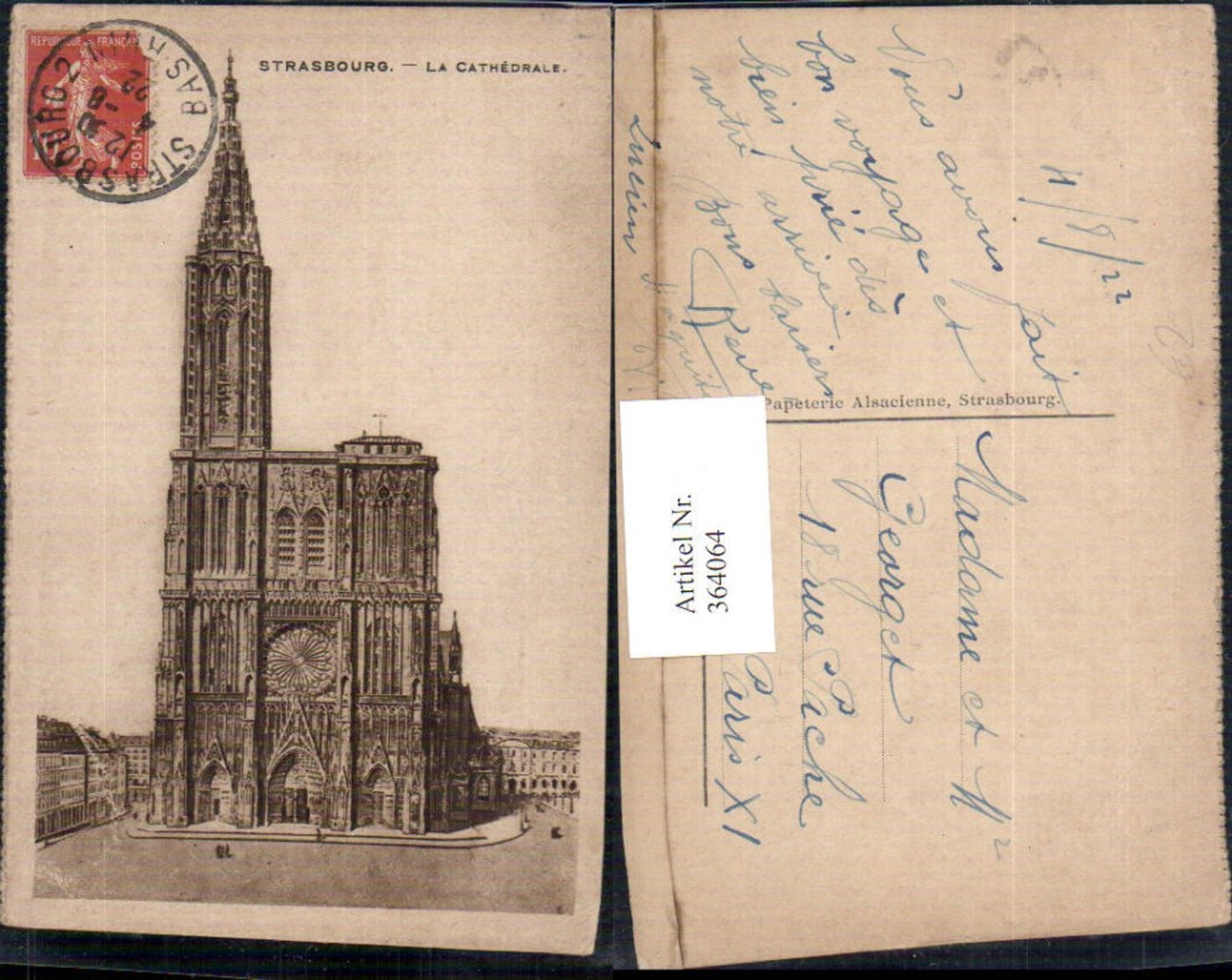 364064,Kirche Strasbourg La Cathedrale Straßburg