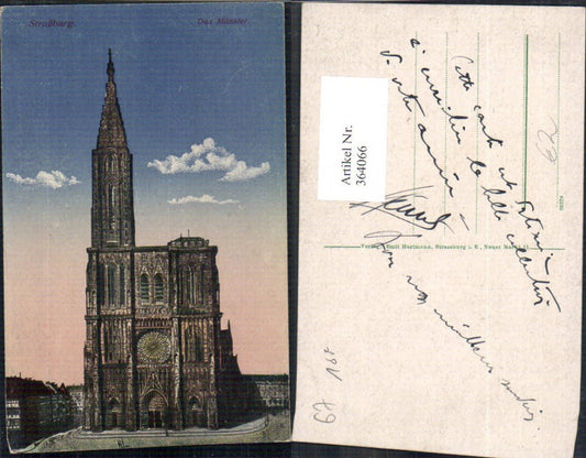 364066,Kirche Straßburg Das Münster
