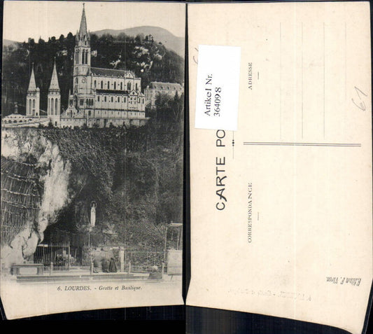 364098,Kirche Lourdes Grotte et Basilique Basilika
