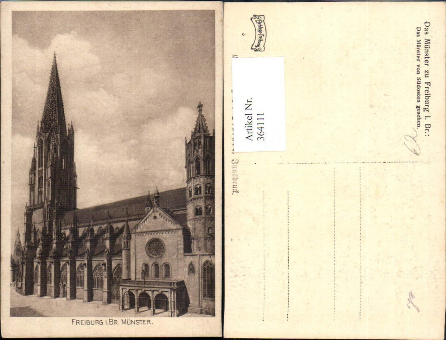 364111,Kirche Freiburg i. Breisgau Münster