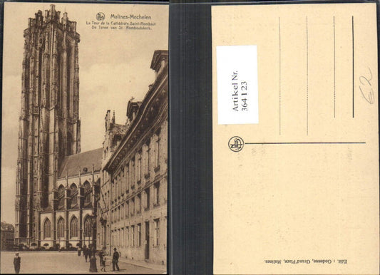 364123,Kirche Malines-Mechelen La Tour de la Cathedrale Saint-Rombaut
