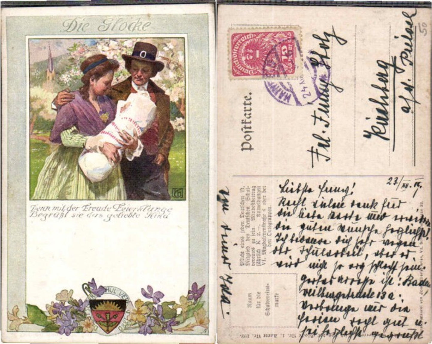 62933,Dt Schulverein 192 Glocke baby Paar