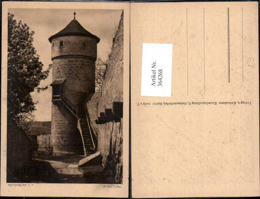 364268,Turm Rothenburg ob Tauber Strafturm