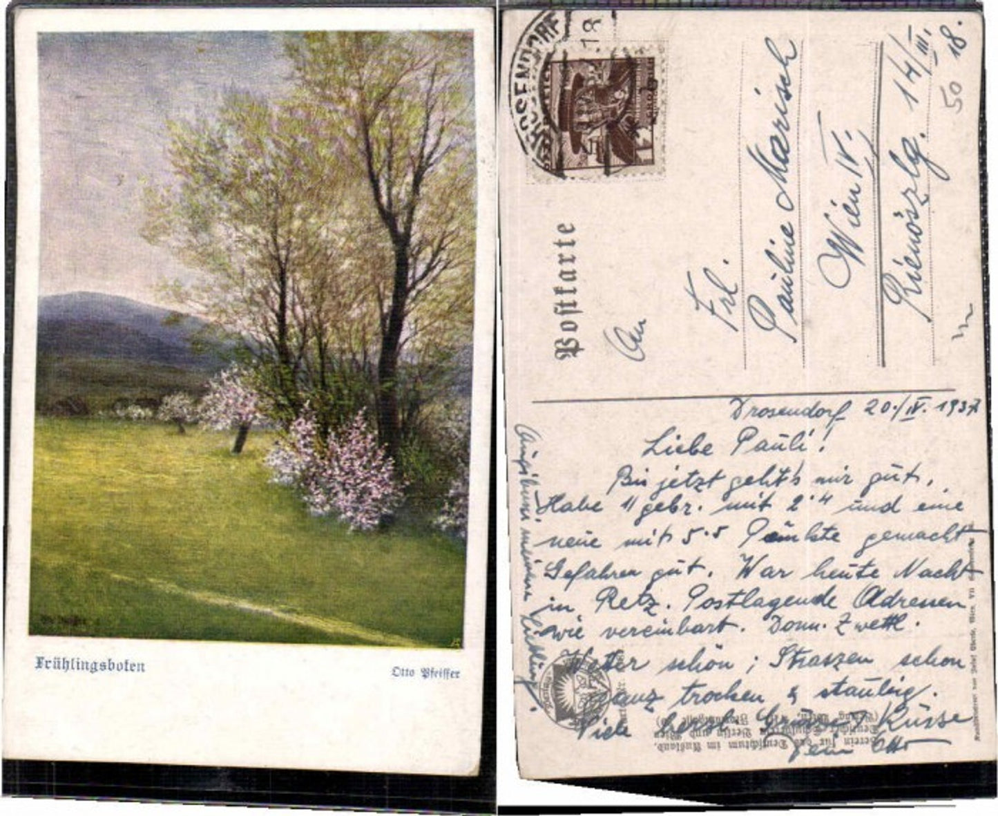 62955,Dt Schulverein 1383 O. Pfeiffer Frühlingsboten