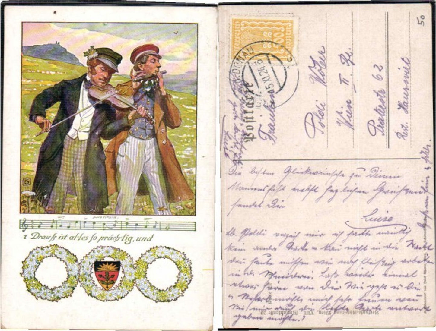 62975,Dt Schulverein 107 Geige Flöte Musiker
