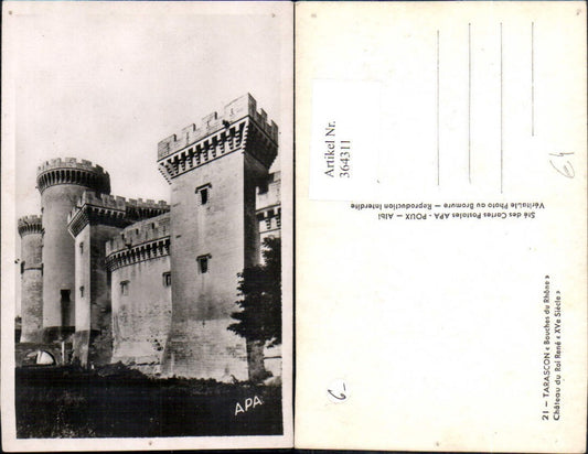 364311,Schloss Tarascon Bouches du Rhone Chateau du Roi Rene Xve Siecle