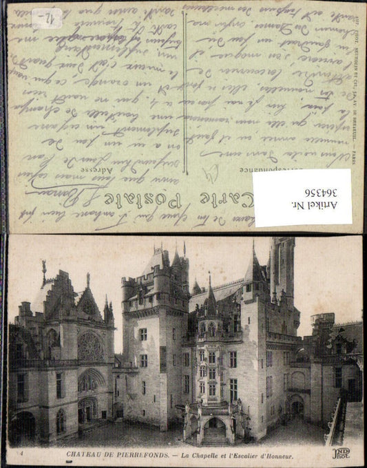 364356,Schloss Chateau de Pierrefonds La Chapelle et l Escalier d Honneur