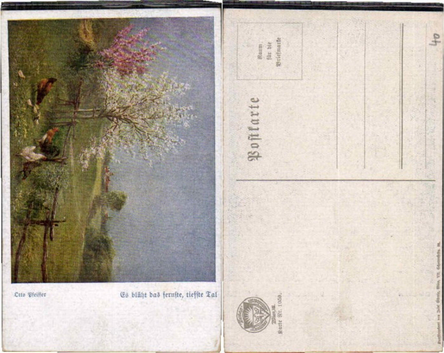 63035,Dt Schulverein 1059 O. Pfeiffer Hühner Es blüht das fernste tiefste Tal
