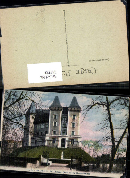 364373,Schloss Pau Le Chateau Vue de la Basse-Plante