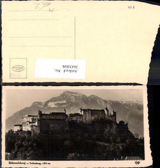 364388,Foto Ak Festung Hohensalzburg Salzburg m. Untersberg